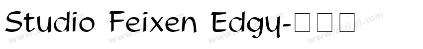 Studio Feixen Edgy字体转换